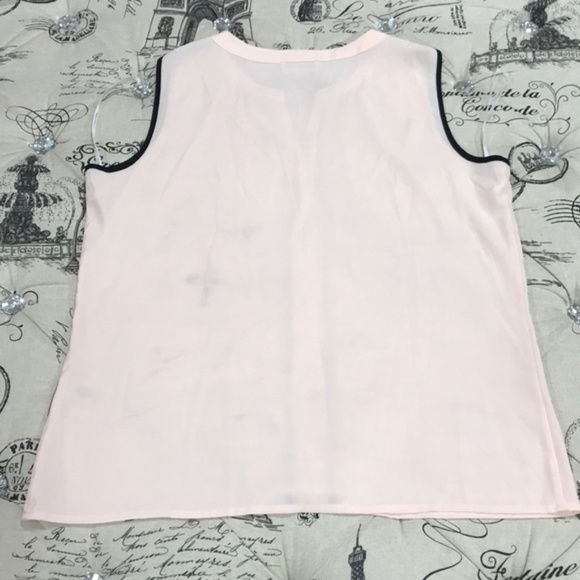 Calvin Klein Tipped Split Neck Tank Top - Picture 7 of 8